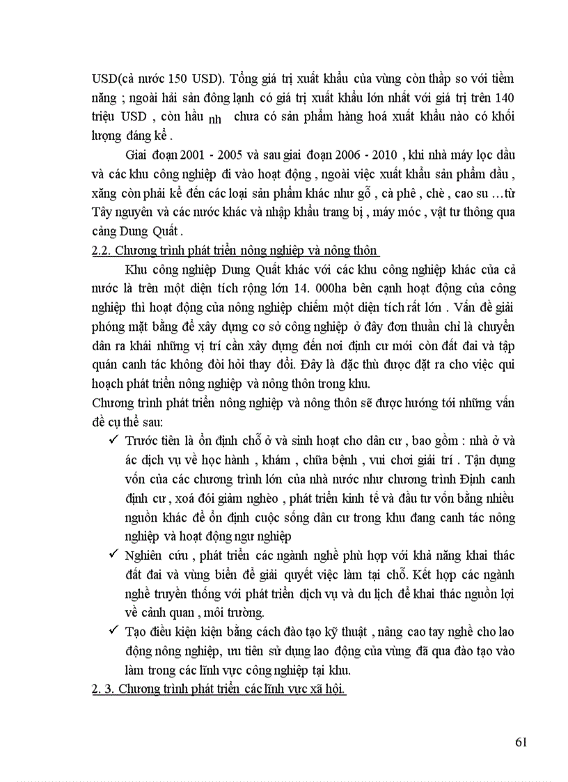 image for page Quy hoạch phát triển công nghiệp và kết cấu hạ tầng phục vụ phát triển khu công nghiệp Dung Quất