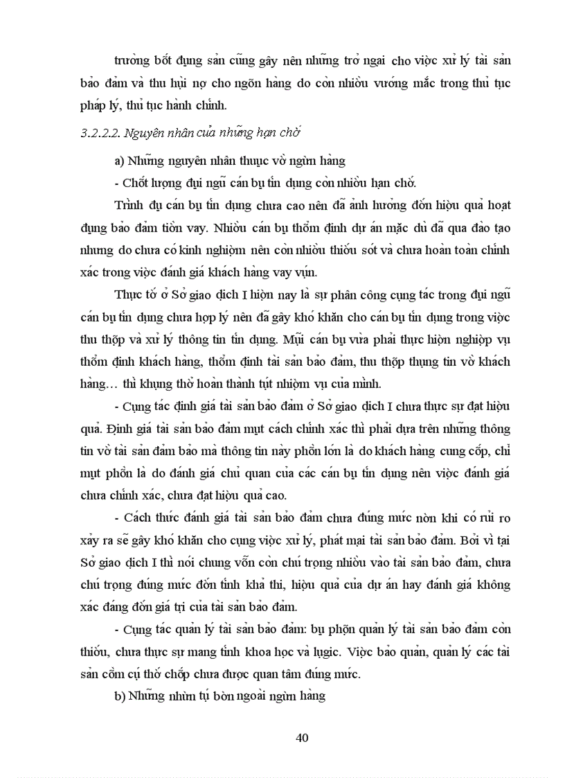 image for page Nâng cao hiệu quả của hoạt động bảo đảm tiền vay tại Sở giao dịch I - Ngân hàng Công thương Việt Nam