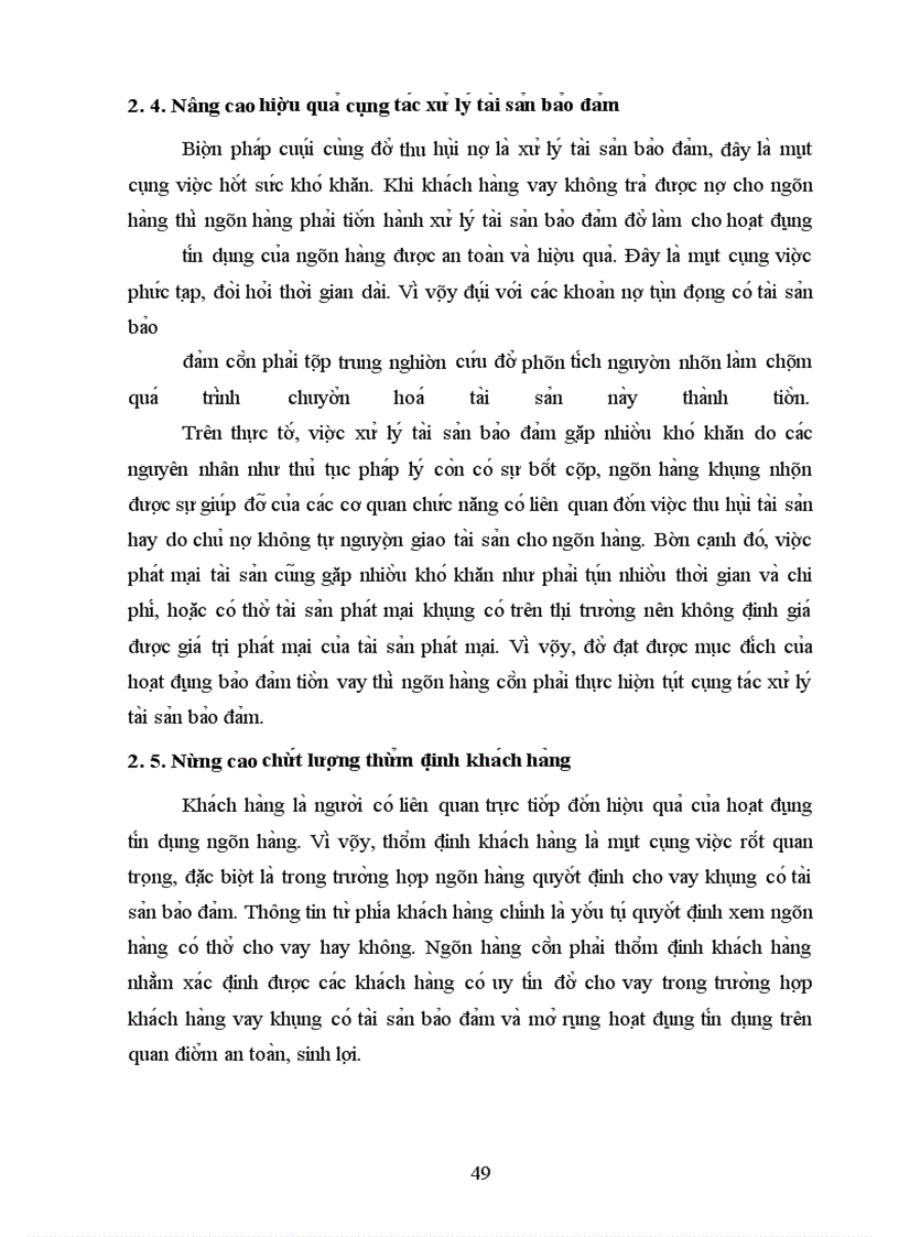 image for page Nâng cao hiệu quả của hoạt động bảo đảm tiền vay tại Sở giao dịch I - Ngân hàng Công thương Việt Nam