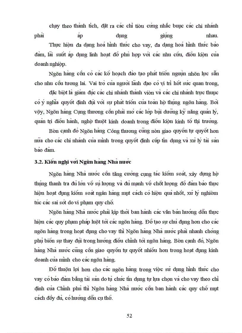 image for page Nâng cao hiệu quả của hoạt động bảo đảm tiền vay tại Sở giao dịch I - Ngân hàng Công thương Việt Nam