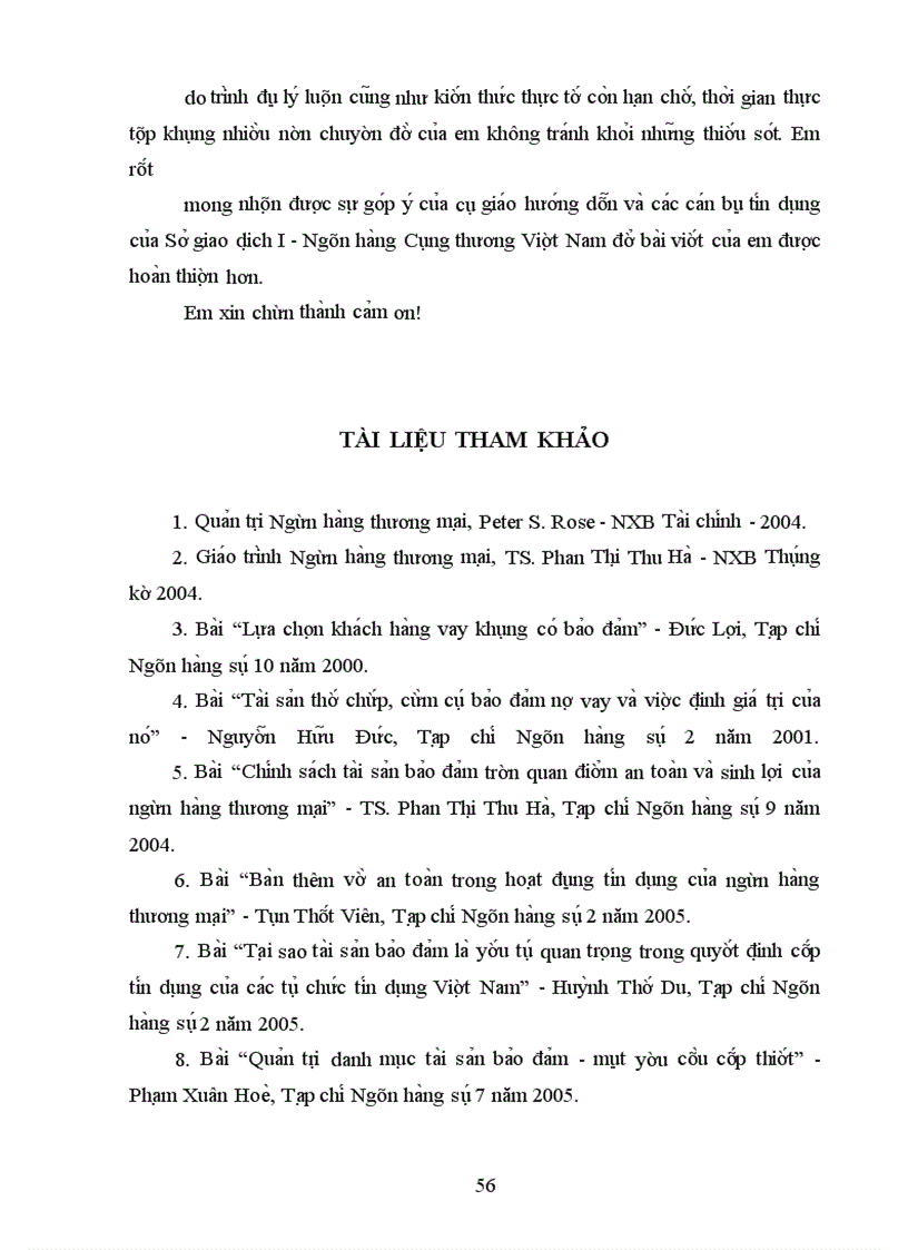 image for page Nâng cao hiệu quả của hoạt động bảo đảm tiền vay tại Sở giao dịch I - Ngân hàng Công thương Việt Nam