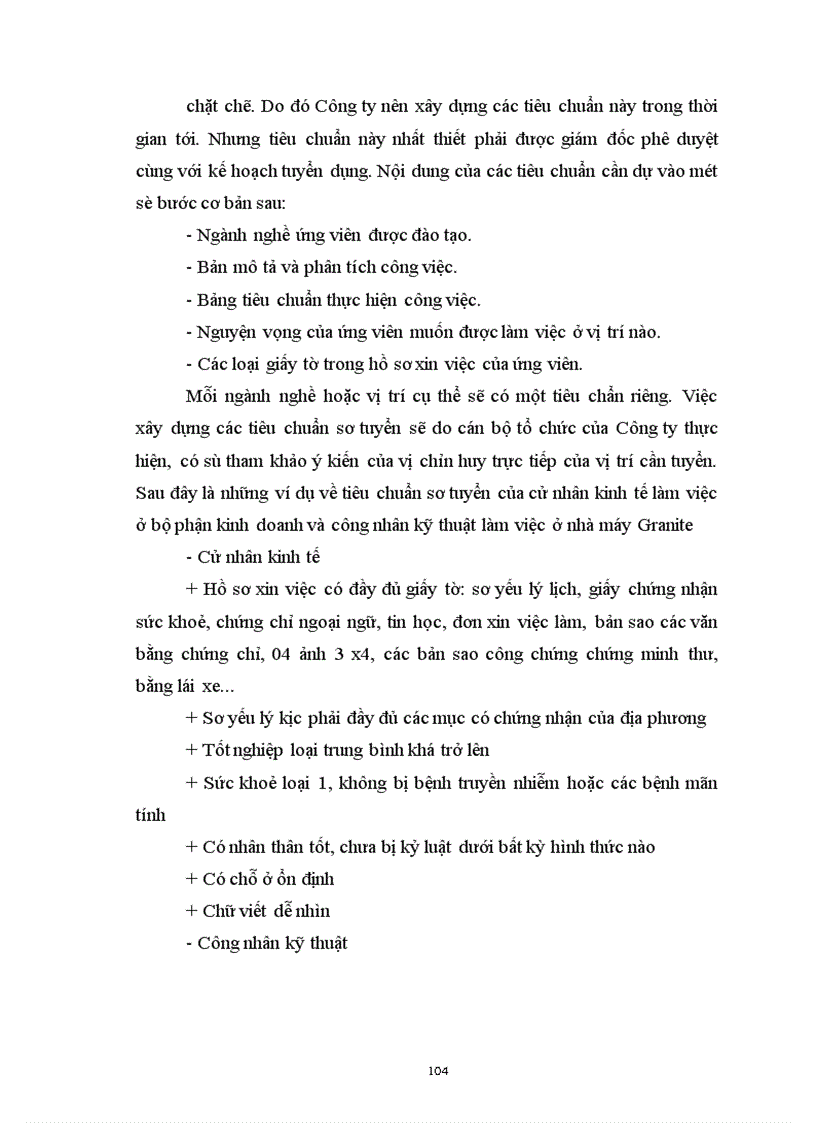 image for page Thực trạng công tác thu hút và tuyển chọn nhân viên tại Công ty thạch bàn