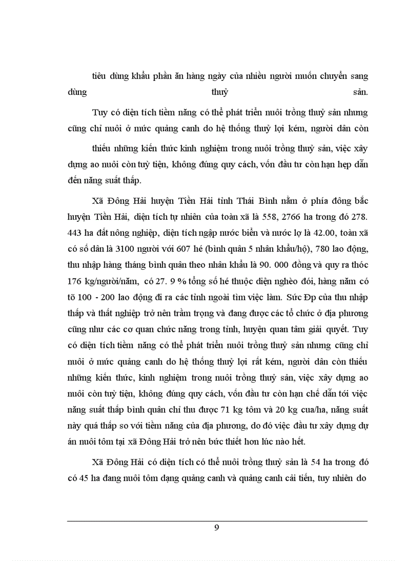 image for page Xây dựng dự án phát triển nuôi tôm sú ở xã Đông Hải – huyện Tiền Hải – tỉnh Thái Bình