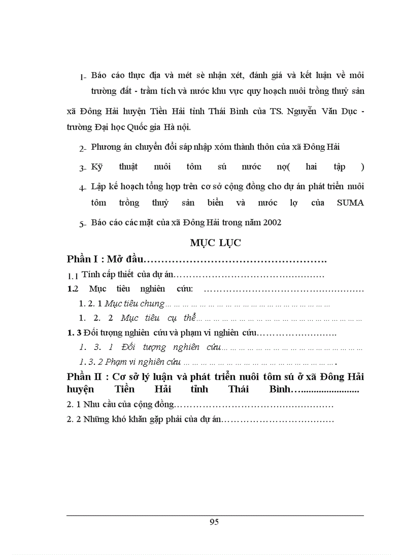 image for page Xây dựng dự án phát triển nuôi tôm sú ở xã Đông Hải – huyện Tiền Hải – tỉnh Thái Bình