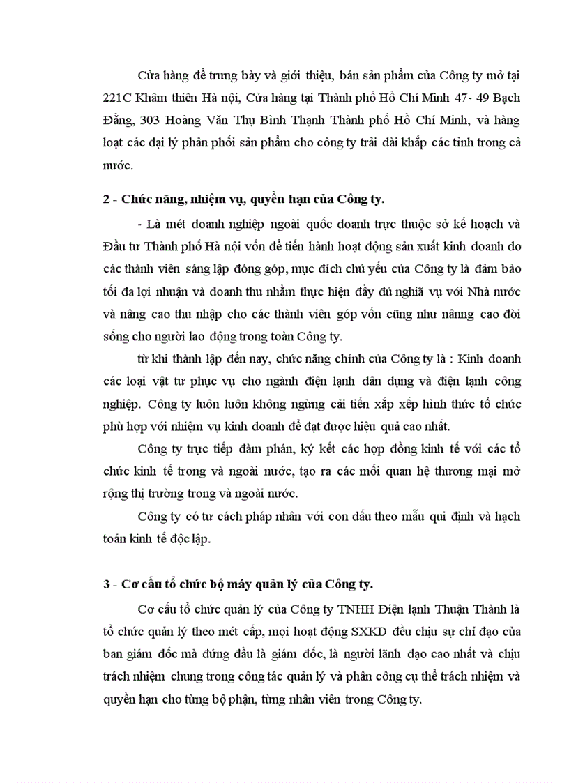 image for page Tiêu thụ sản phẩm và một số giải pháp nhằm đẩy nhanh tốc độ tiêu thụ của Công ty TNHH Điện Lạnh Thuận Thành