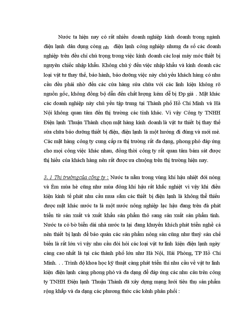 image for page Tiêu thụ sản phẩm và một số giải pháp nhằm đẩy nhanh tốc độ tiêu thụ của Công ty TNHH Điện Lạnh Thuận Thành