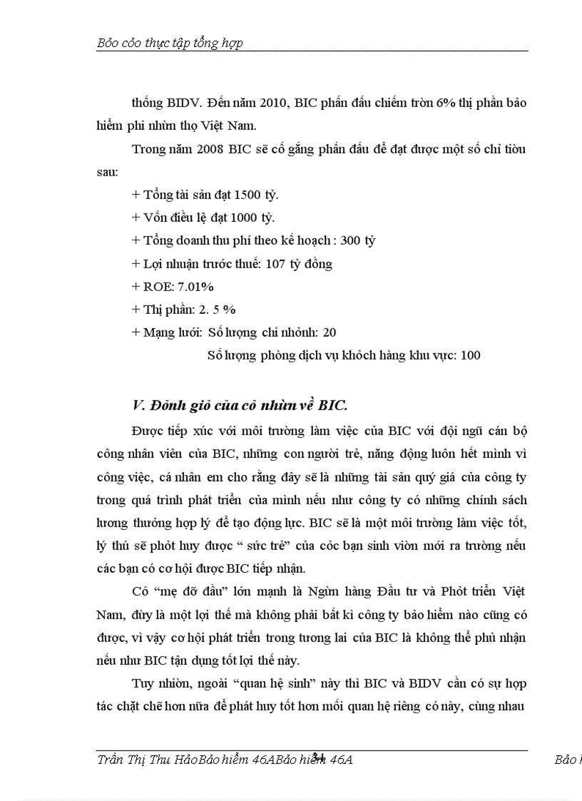 image for page Báo cáo thực tập tại Công ty Bảo hiểm Ngân hàng Đầu tư và Phát triển Việt Nam (BIC)