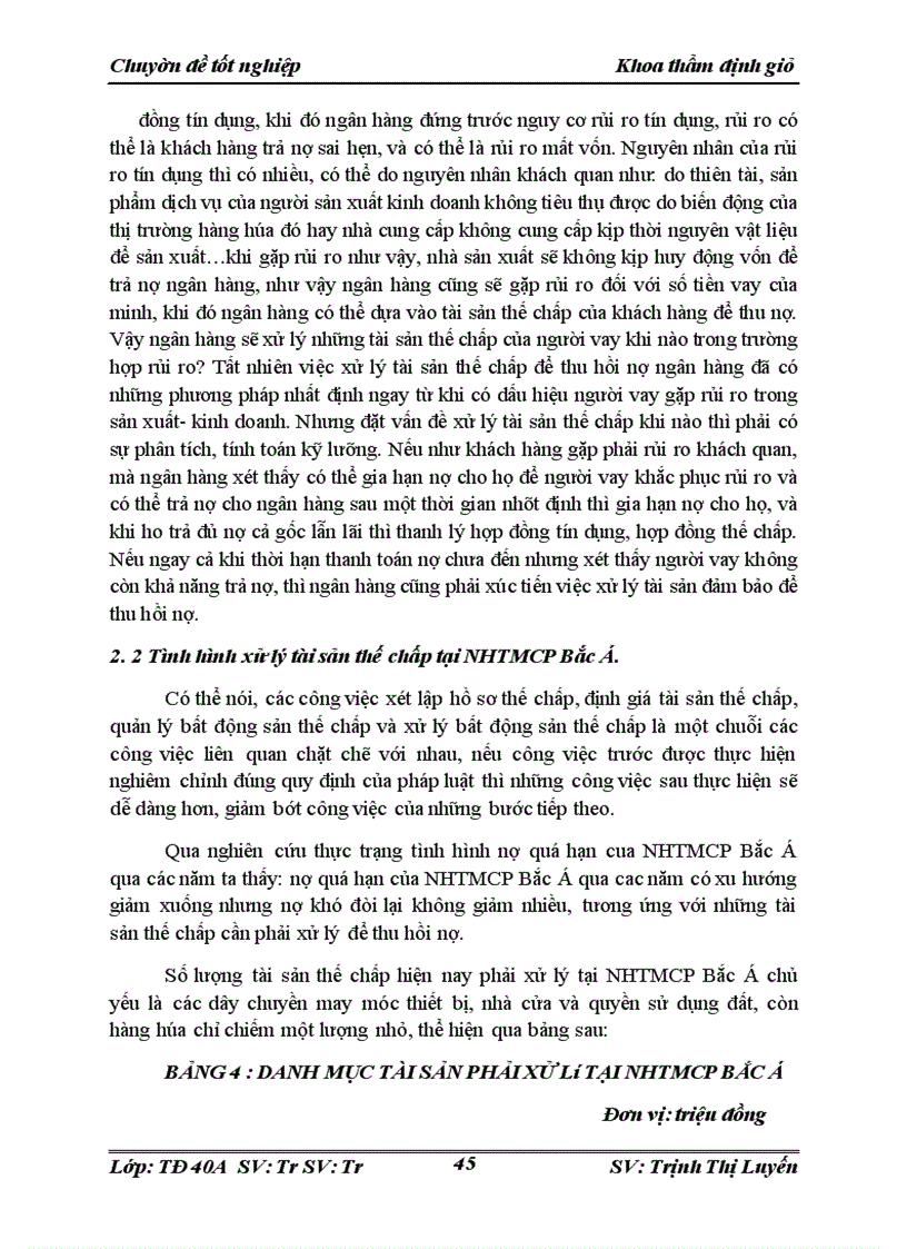 image for page Hoàn thiện công tác định giá, quản lý và xử lý bất động sản thế chấp tại Ngân hàng thương mại cổ phần Bắc Á (NHTMCP Bắc Á)