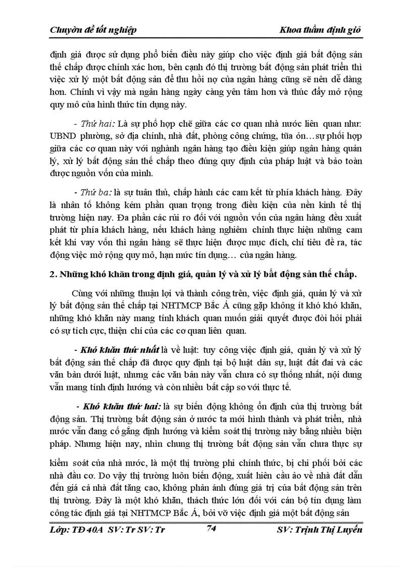 image for page Hoàn thiện công tác định giá, quản lý và xử lý bất động sản thế chấp tại Ngân hàng thương mại cổ phần Bắc Á (NHTMCP Bắc Á)