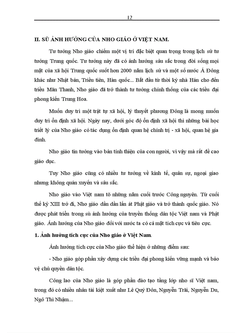 image for page Nho giáo và ảnh hưởng của nó đến xã hội, con người Việt Nam