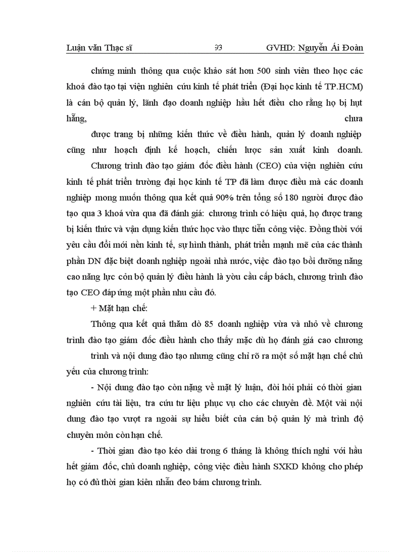 image for page Phân tích thực trạng công tác đào tạo nguồn nhân lực quản lý cho các DNVVN ở Thành phố Hồ Chí Minh.