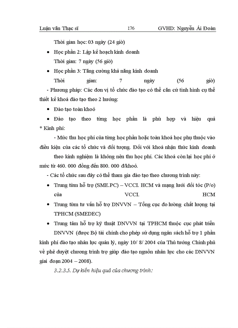 image for page Phân tích thực trạng công tác đào tạo nguồn nhân lực quản lý cho các DNVVN ở Thành phố Hồ Chí Minh.