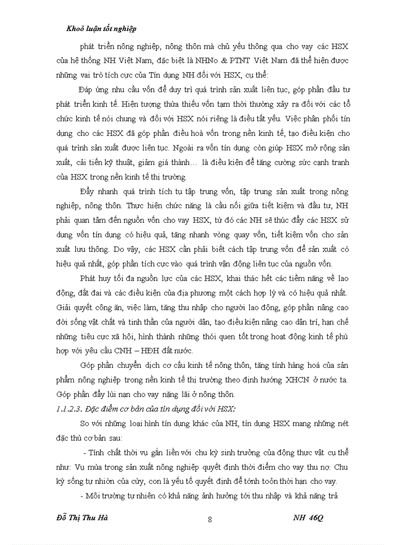image for page Nâng cao chất lượng tín dụng đối với HSX tại chi nhánh NHNo & PTNT huyện Thiệu Hoá - tỉnh Thanh Hoá