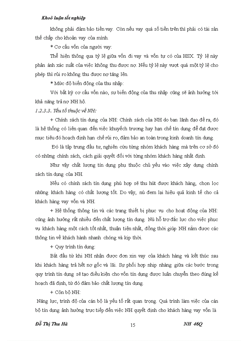 image for page Nâng cao chất lượng tín dụng đối với HSX tại chi nhánh NHNo & PTNT huyện Thiệu Hoá - tỉnh Thanh Hoá