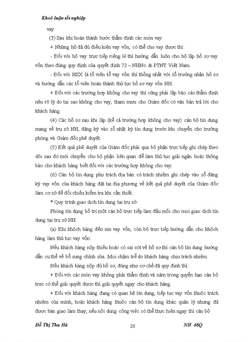 image for page Nâng cao chất lượng tín dụng đối với HSX tại chi nhánh NHNo & PTNT huyện Thiệu Hoá - tỉnh Thanh Hoá