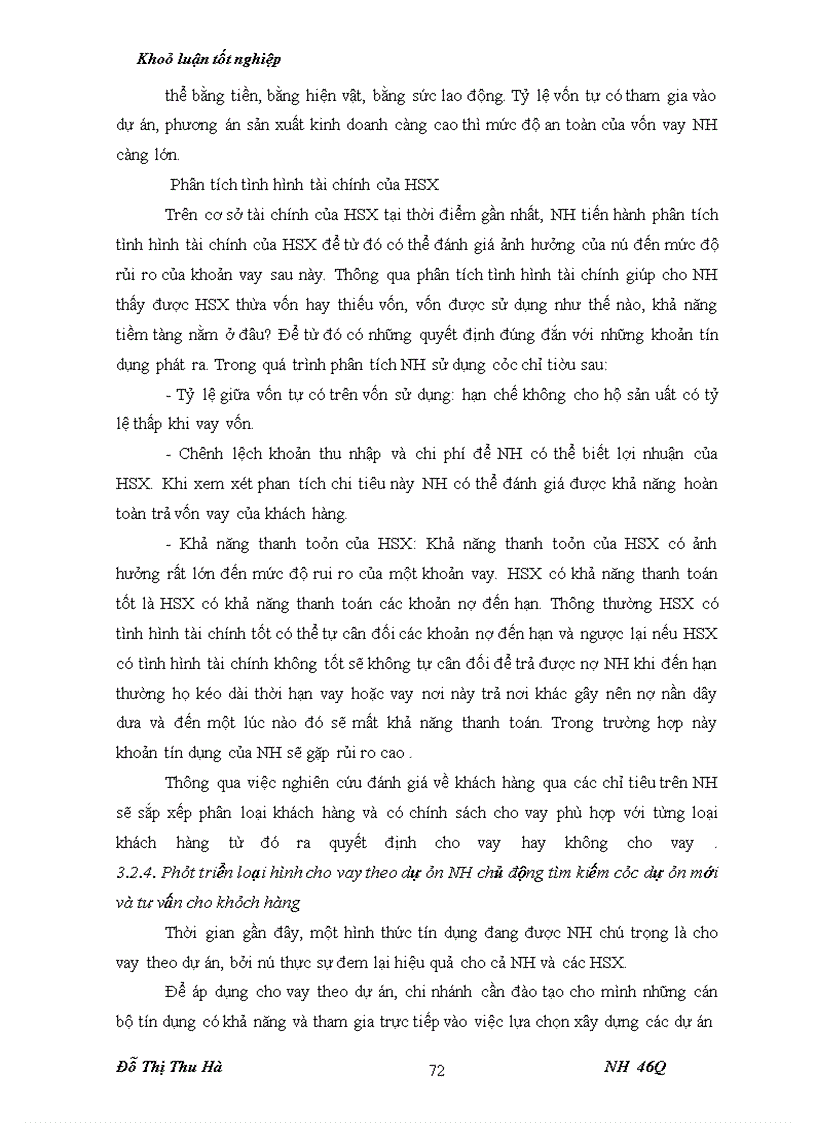 image for page Nâng cao chất lượng tín dụng đối với HSX tại chi nhánh NHNo & PTNT huyện Thiệu Hoá - tỉnh Thanh Hoá