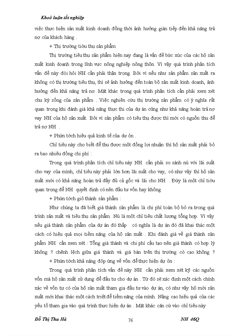 image for page Nâng cao chất lượng tín dụng đối với HSX tại chi nhánh NHNo & PTNT huyện Thiệu Hoá - tỉnh Thanh Hoá