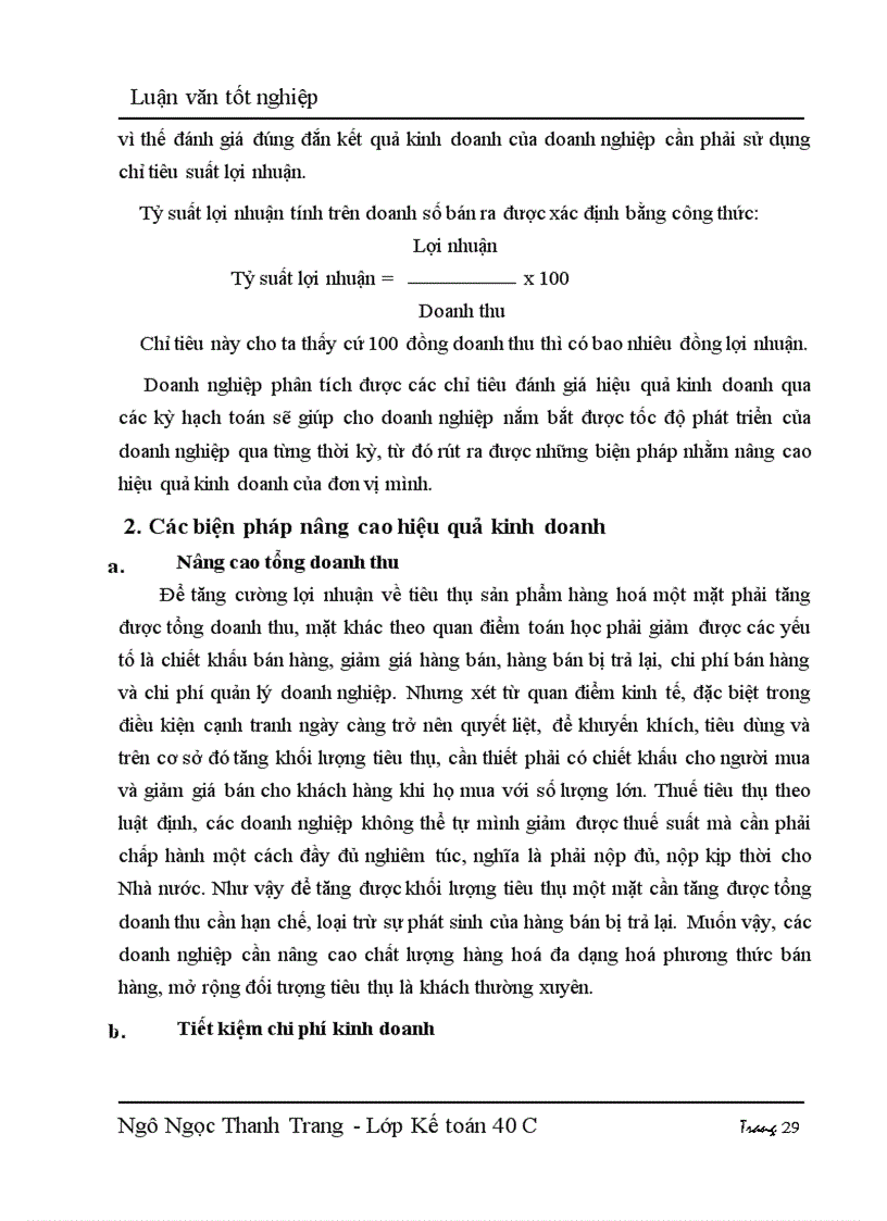 image for page Hạch toán thu nhập và phân phối thu nhập với việc nâng cao hiệu quả kinh doanh tại công ty điện máy TP Hồ Chí Minh - Chi nhánh tại Hà nội