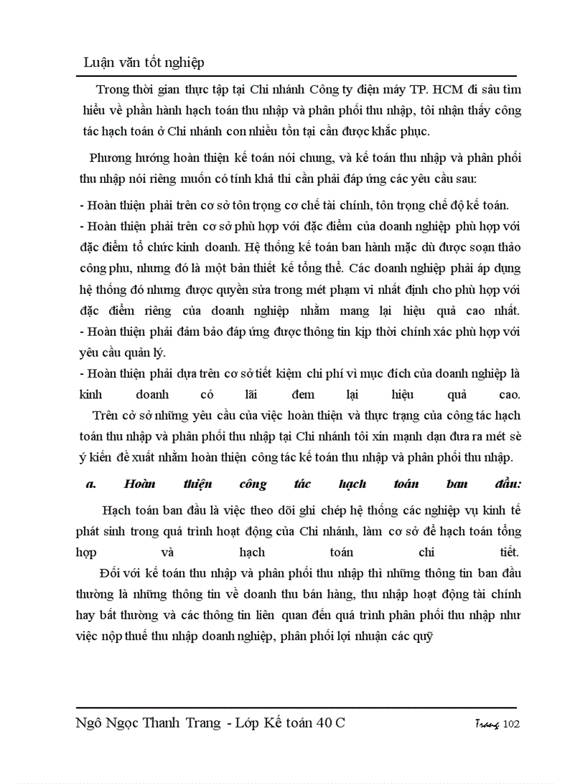 image for page Hạch toán thu nhập và phân phối thu nhập với việc nâng cao hiệu quả kinh doanh tại công ty điện máy TP Hồ Chí Minh - Chi nhánh tại Hà nội