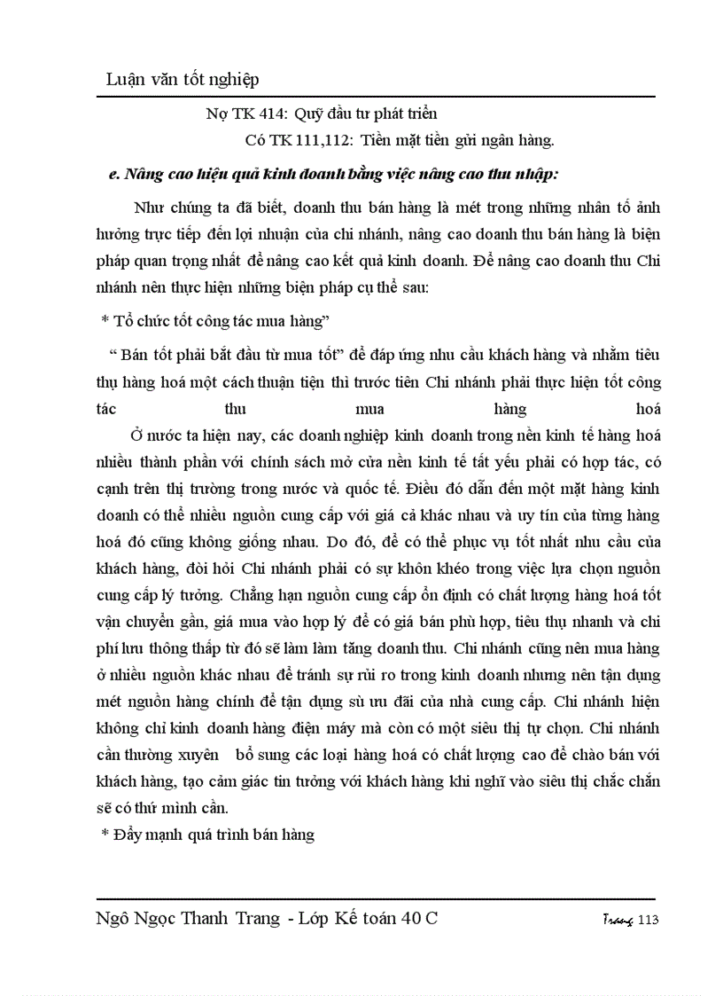 image for page Hạch toán thu nhập và phân phối thu nhập với việc nâng cao hiệu quả kinh doanh tại công ty điện máy TP Hồ Chí Minh - Chi nhánh tại Hà nội