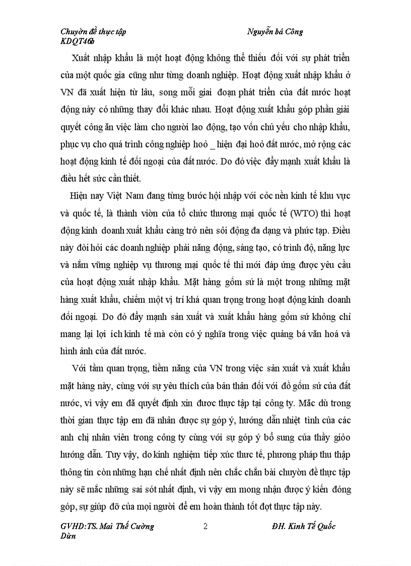 image for page Quản trị hợp đồng xuất khẩu tại Công ty TNHH gốm sứ Bát Tràng Phomex