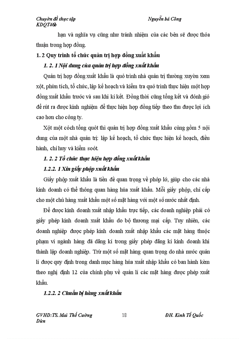 image for page Quản trị hợp đồng xuất khẩu tại Công ty TNHH gốm sứ Bát Tràng Phomex