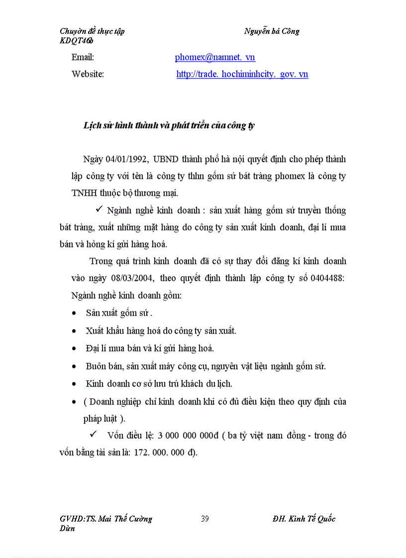 image for page Quản trị hợp đồng xuất khẩu tại Công ty TNHH gốm sứ Bát Tràng Phomex