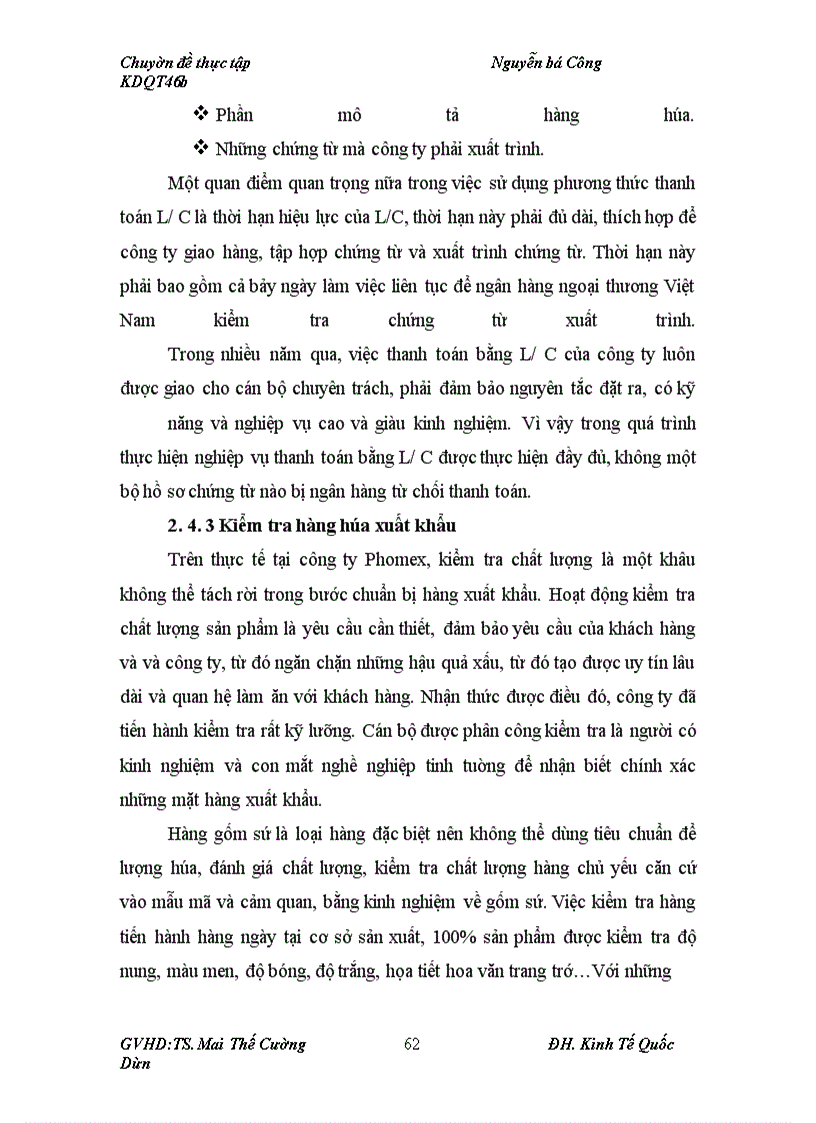 image for page Quản trị hợp đồng xuất khẩu tại Công ty TNHH gốm sứ Bát Tràng Phomex