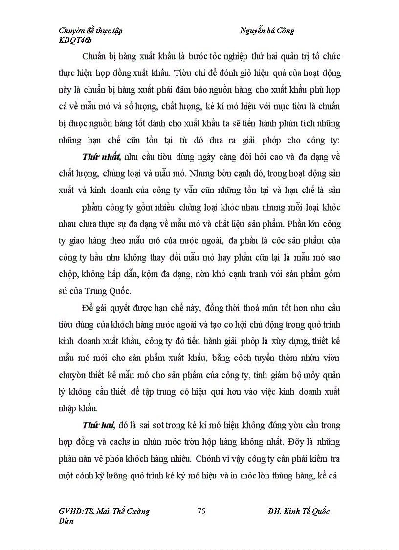 image for page Quản trị hợp đồng xuất khẩu tại Công ty TNHH gốm sứ Bát Tràng Phomex