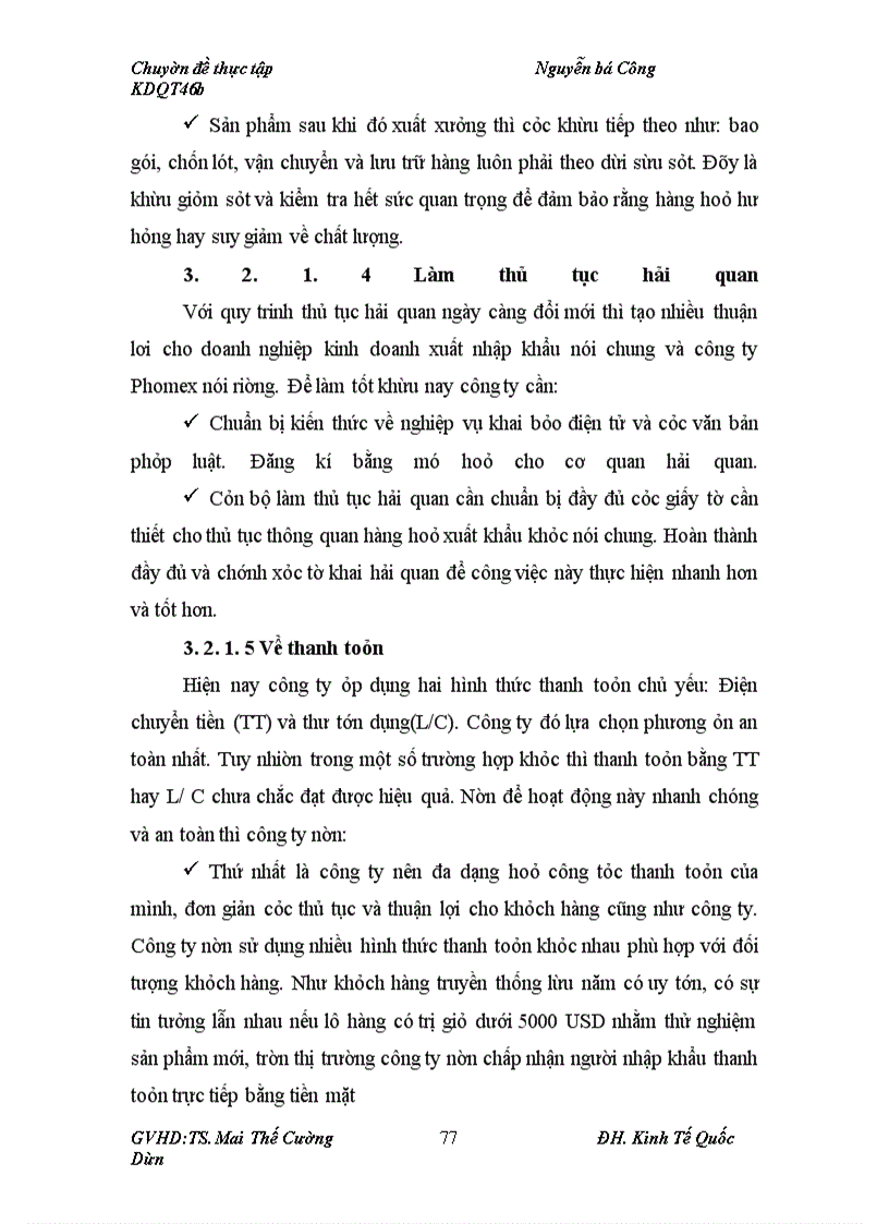 image for page Quản trị hợp đồng xuất khẩu tại Công ty TNHH gốm sứ Bát Tràng Phomex