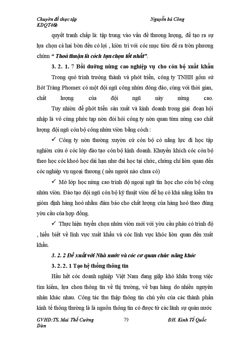 image for page Quản trị hợp đồng xuất khẩu tại Công ty TNHH gốm sứ Bát Tràng Phomex