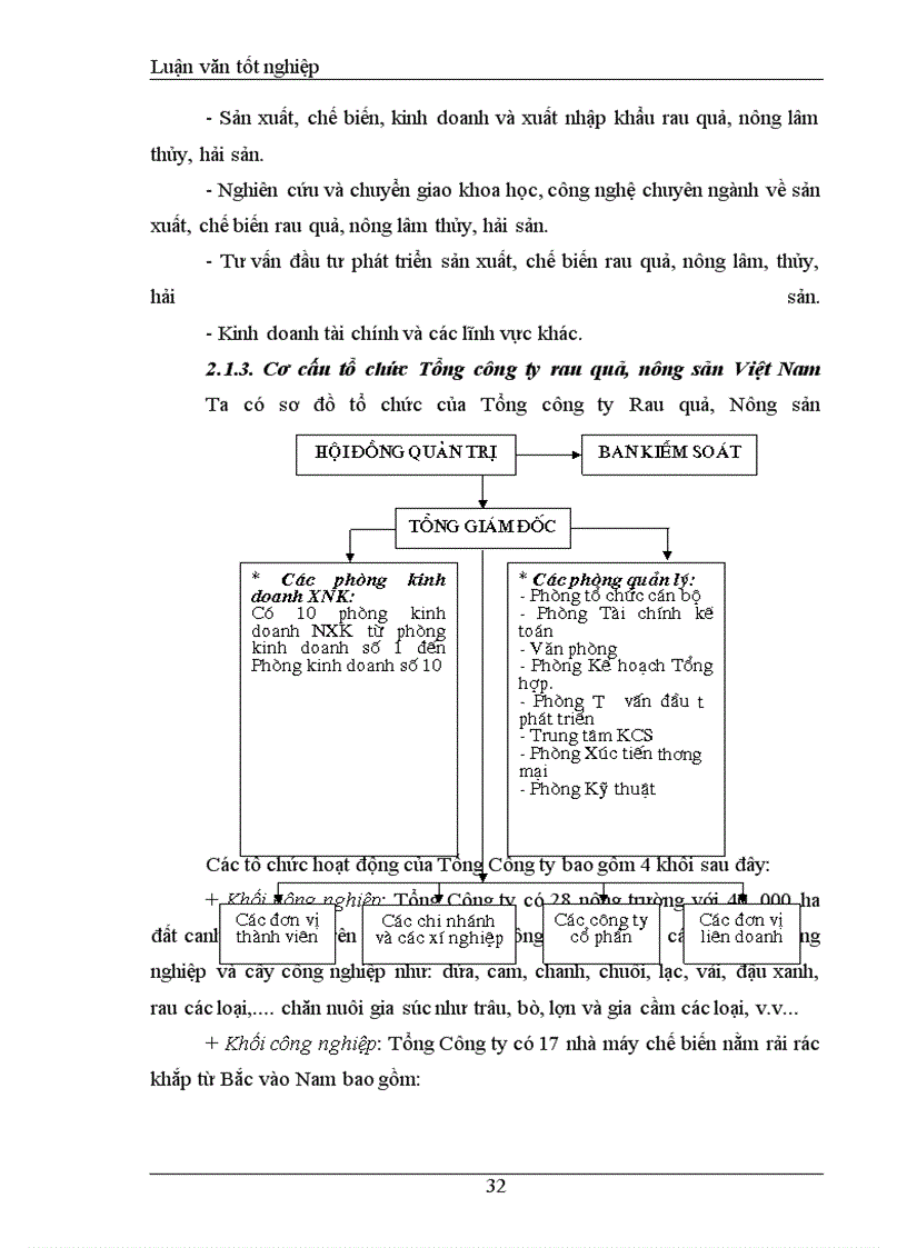 image for page Khảo sát và đánh giá Thực trạng khả năng cạnh tranh mặt hàng rau quả Tổng công ty rau quả, nông sản Việt Nam