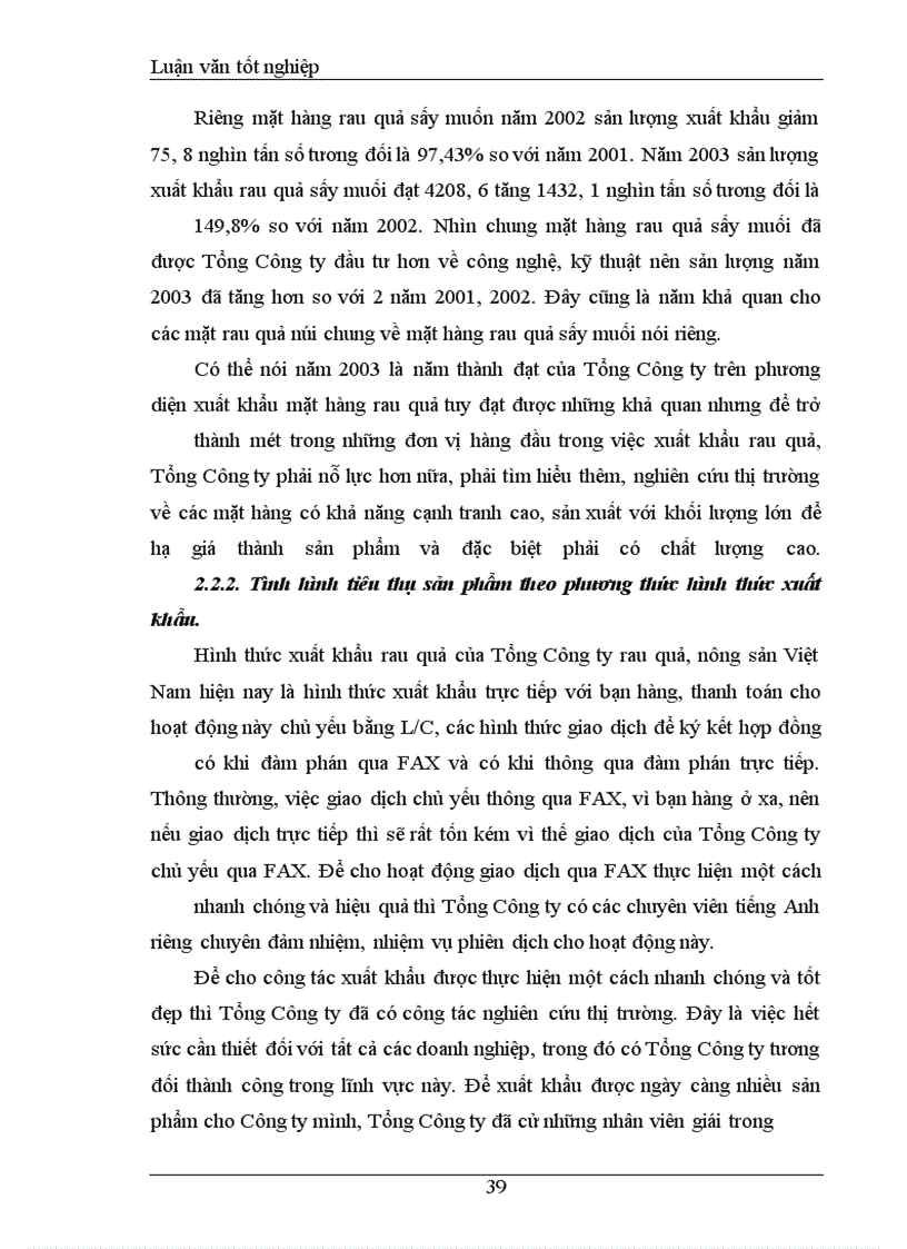 image for page Khảo sát và đánh giá Thực trạng khả năng cạnh tranh mặt hàng rau quả Tổng công ty rau quả, nông sản Việt Nam