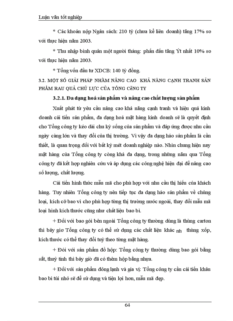 image for page Khảo sát và đánh giá Thực trạng khả năng cạnh tranh mặt hàng rau quả Tổng công ty rau quả, nông sản Việt Nam