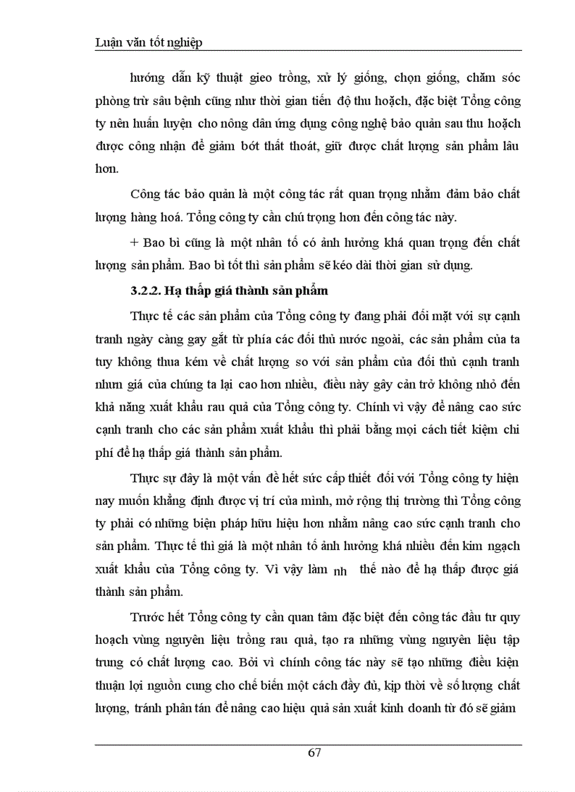 image for page Khảo sát và đánh giá Thực trạng khả năng cạnh tranh mặt hàng rau quả Tổng công ty rau quả, nông sản Việt Nam
