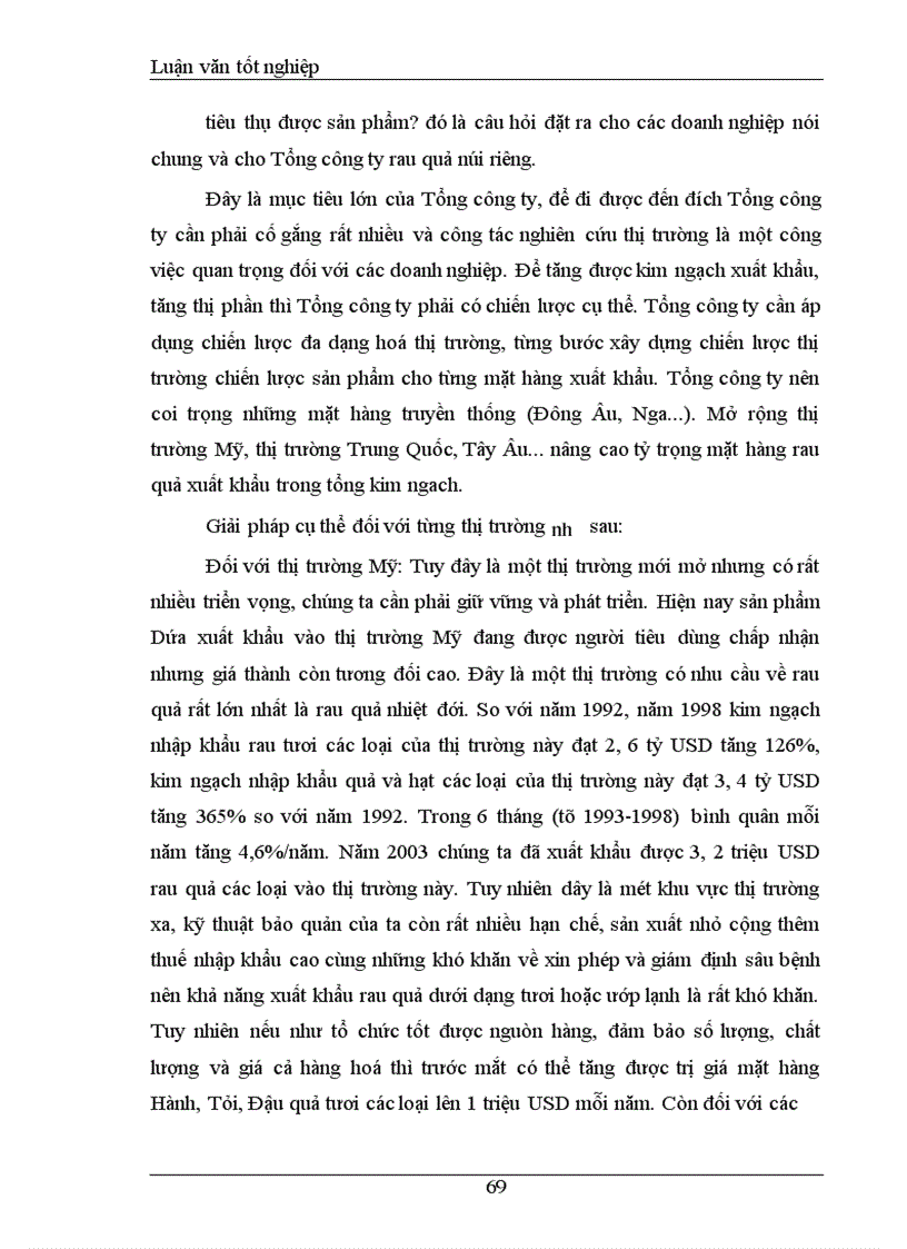 image for page Khảo sát và đánh giá Thực trạng khả năng cạnh tranh mặt hàng rau quả Tổng công ty rau quả, nông sản Việt Nam