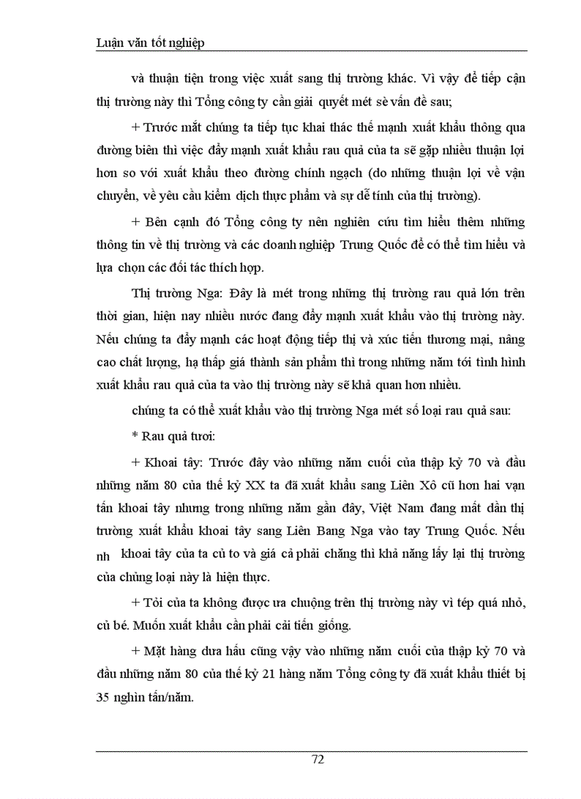 image for page Khảo sát và đánh giá Thực trạng khả năng cạnh tranh mặt hàng rau quả Tổng công ty rau quả, nông sản Việt Nam