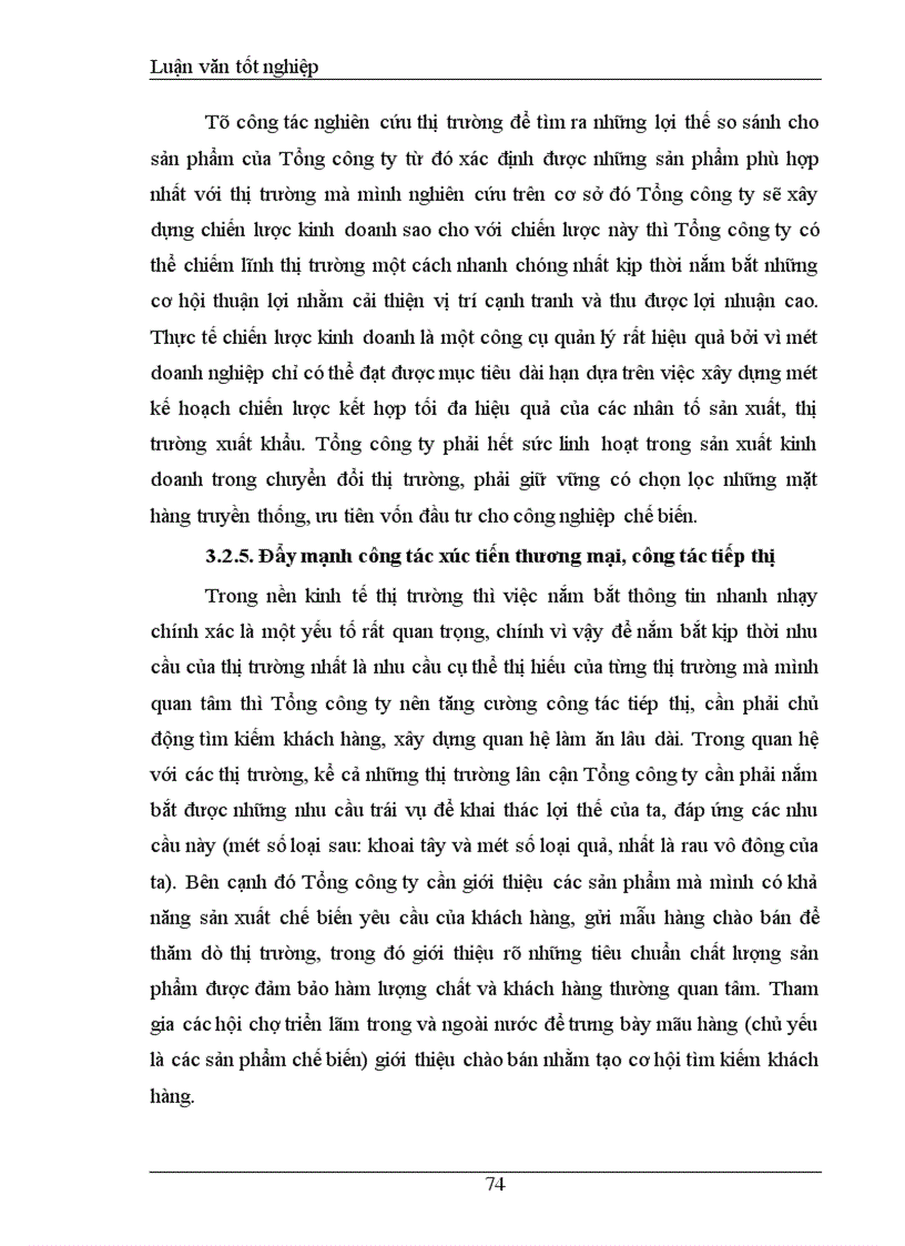 image for page Khảo sát và đánh giá Thực trạng khả năng cạnh tranh mặt hàng rau quả Tổng công ty rau quả, nông sản Việt Nam