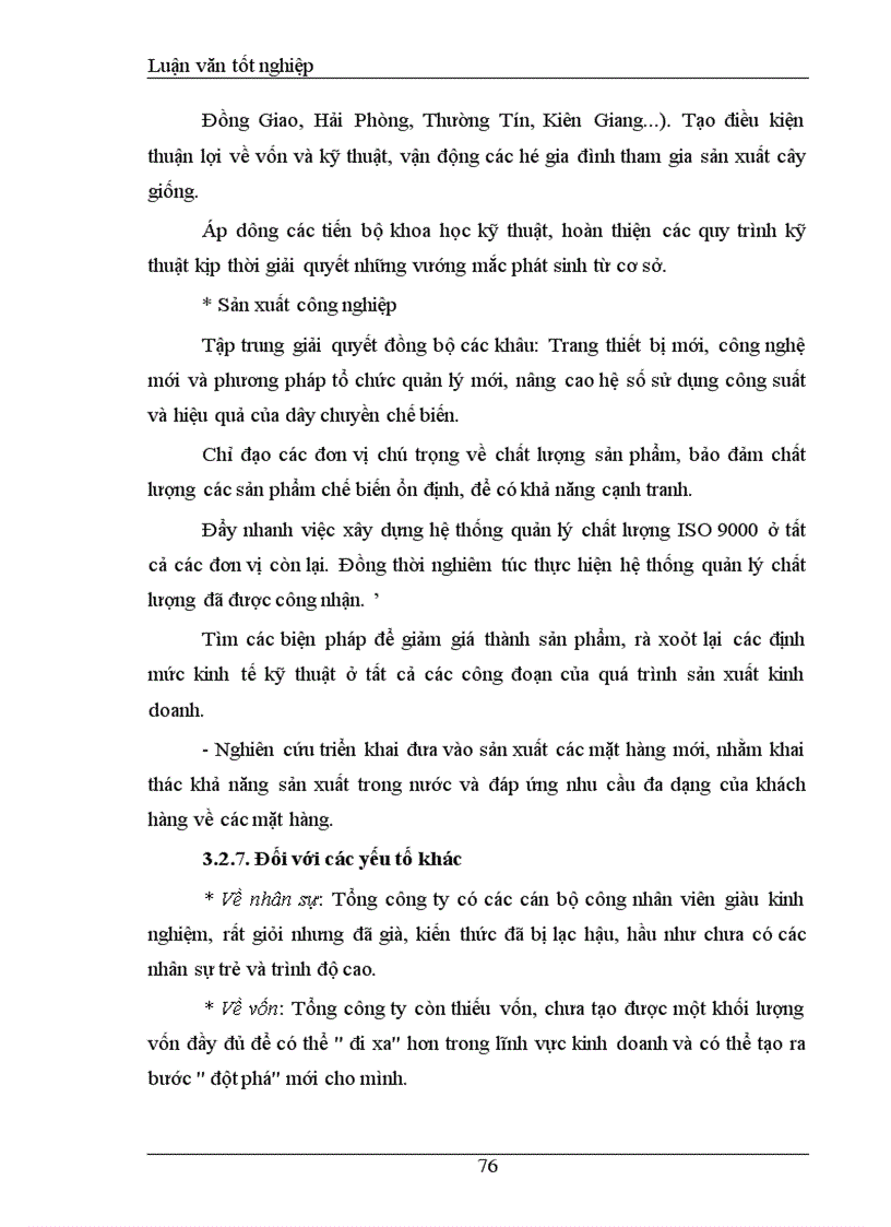image for page Khảo sát và đánh giá Thực trạng khả năng cạnh tranh mặt hàng rau quả Tổng công ty rau quả, nông sản Việt Nam