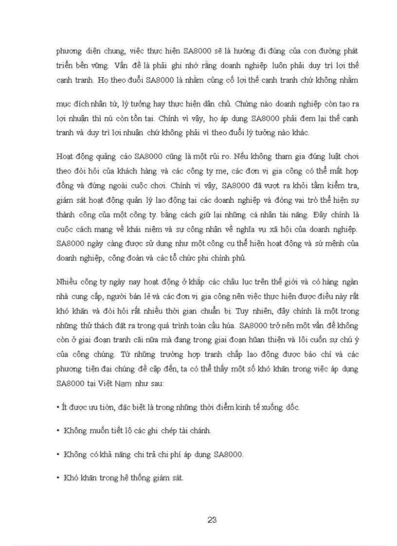 image for page Các doanh nghiệp Việt Nam áp dụng SA8000 gặp những khó khăn thuận lợi gì? Giải pháp cho những doanh nghiệp này.