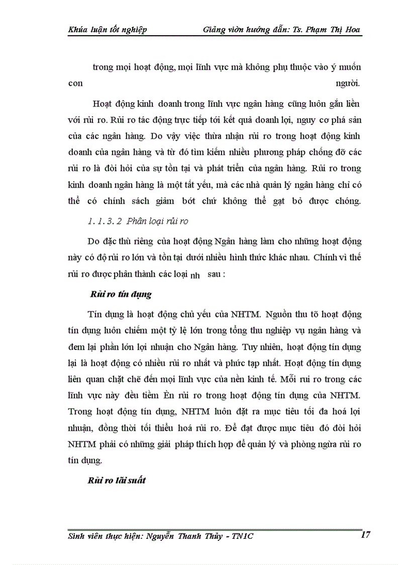 image for page Một số giải pháp phòng ngừa và hạn chế rủi ro tín dụng tại Chi nhánh Ngân hàng nông nghiệp và phát triển nông thôn Láng Hạ.