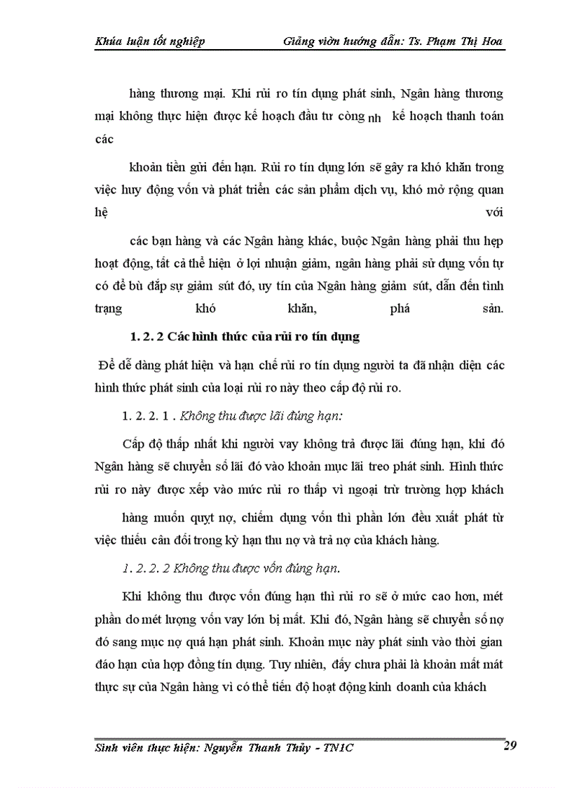 image for page Một số giải pháp phòng ngừa và hạn chế rủi ro tín dụng tại Chi nhánh Ngân hàng nông nghiệp và phát triển nông thôn Láng Hạ.