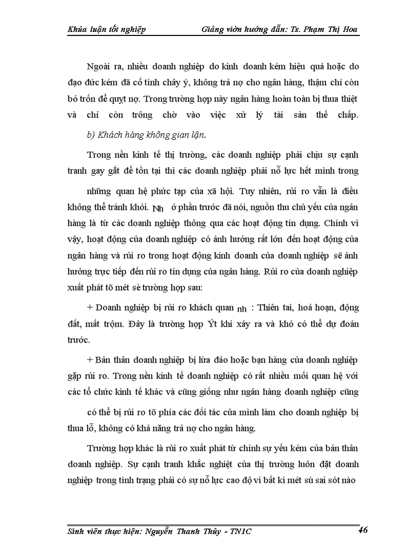 image for page Một số giải pháp phòng ngừa và hạn chế rủi ro tín dụng tại Chi nhánh Ngân hàng nông nghiệp và phát triển nông thôn Láng Hạ.