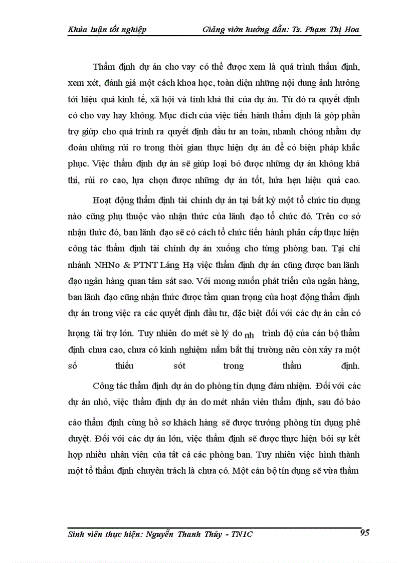 image for page Một số giải pháp phòng ngừa và hạn chế rủi ro tín dụng tại Chi nhánh Ngân hàng nông nghiệp và phát triển nông thôn Láng Hạ.