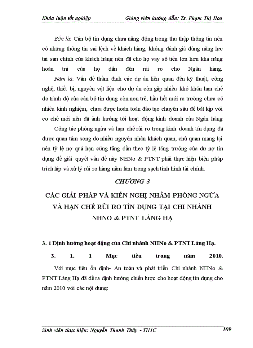image for page Một số giải pháp phòng ngừa và hạn chế rủi ro tín dụng tại Chi nhánh Ngân hàng nông nghiệp và phát triển nông thôn Láng Hạ.