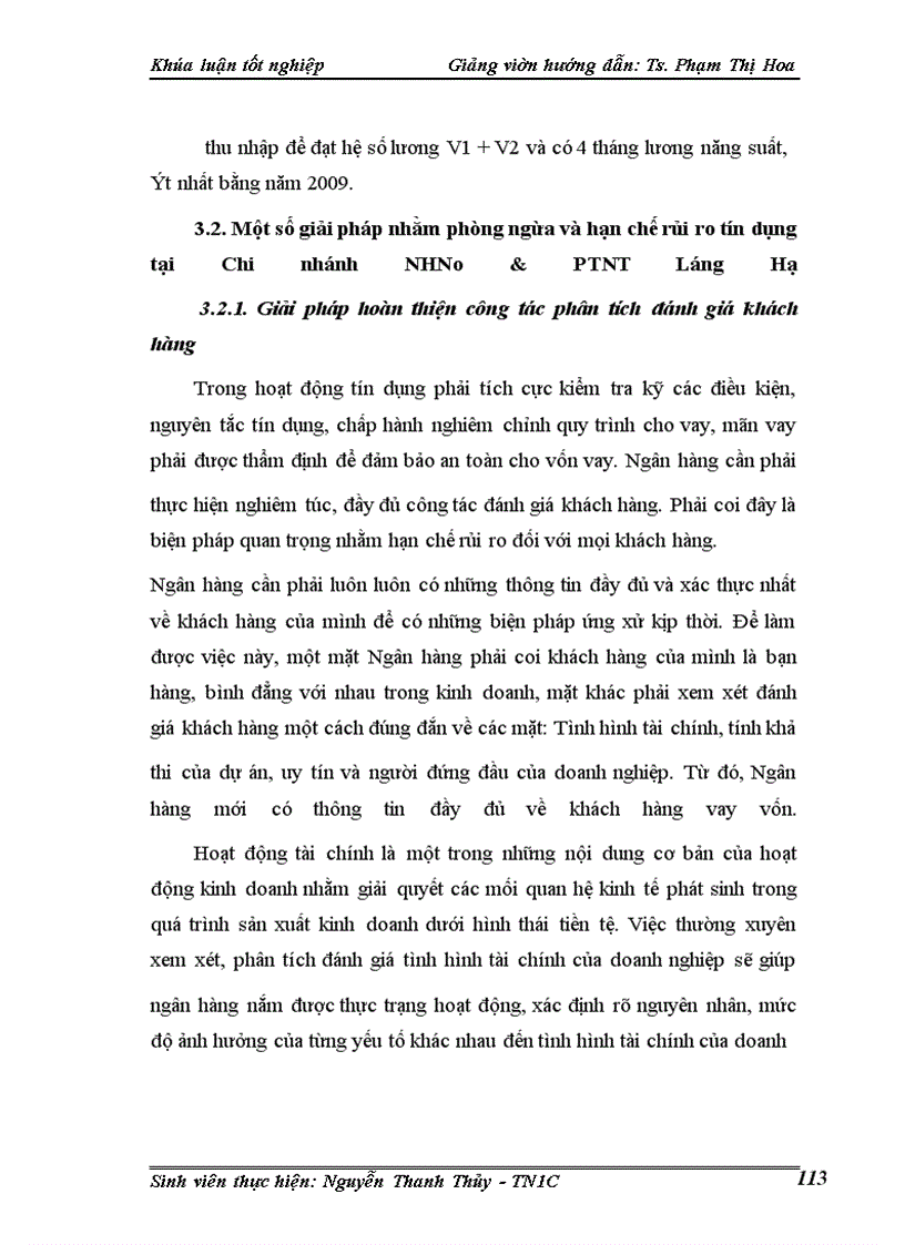 image for page Một số giải pháp phòng ngừa và hạn chế rủi ro tín dụng tại Chi nhánh Ngân hàng nông nghiệp và phát triển nông thôn Láng Hạ.