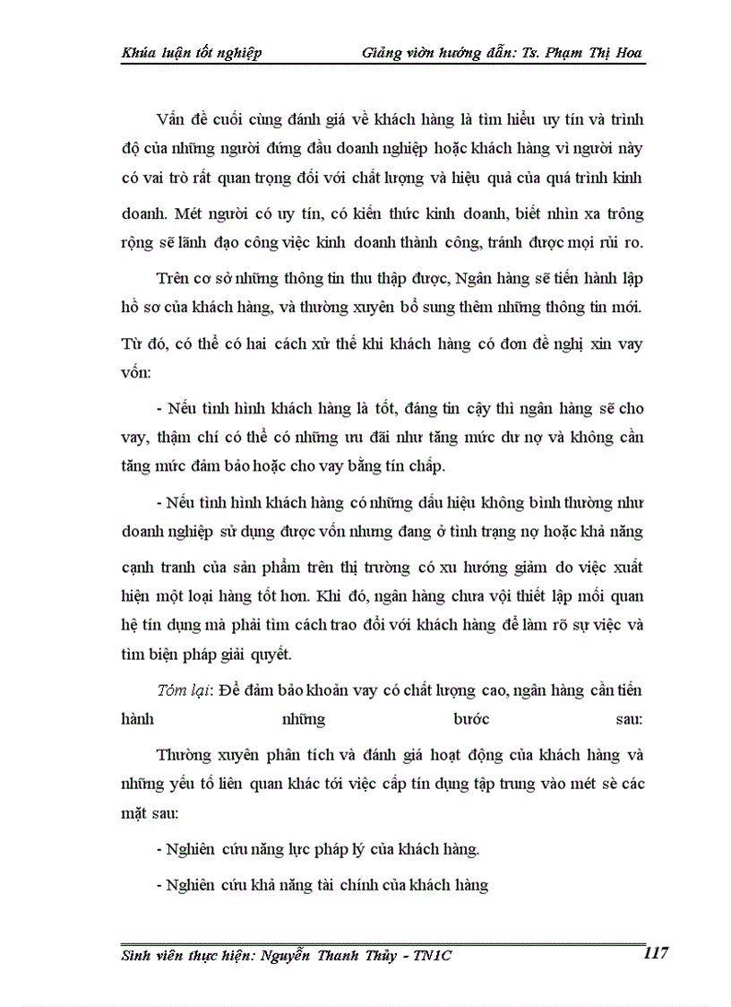 image for page Một số giải pháp phòng ngừa và hạn chế rủi ro tín dụng tại Chi nhánh Ngân hàng nông nghiệp và phát triển nông thôn Láng Hạ.