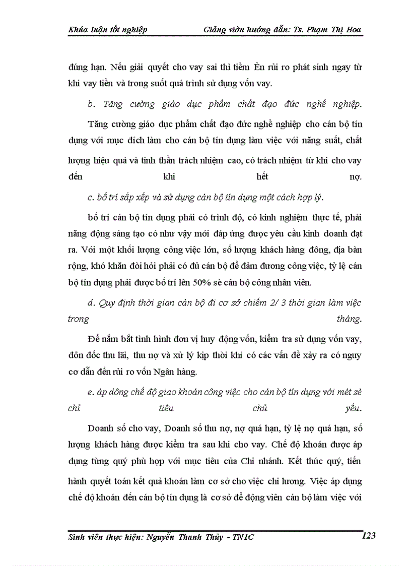 image for page Một số giải pháp phòng ngừa và hạn chế rủi ro tín dụng tại Chi nhánh Ngân hàng nông nghiệp và phát triển nông thôn Láng Hạ.