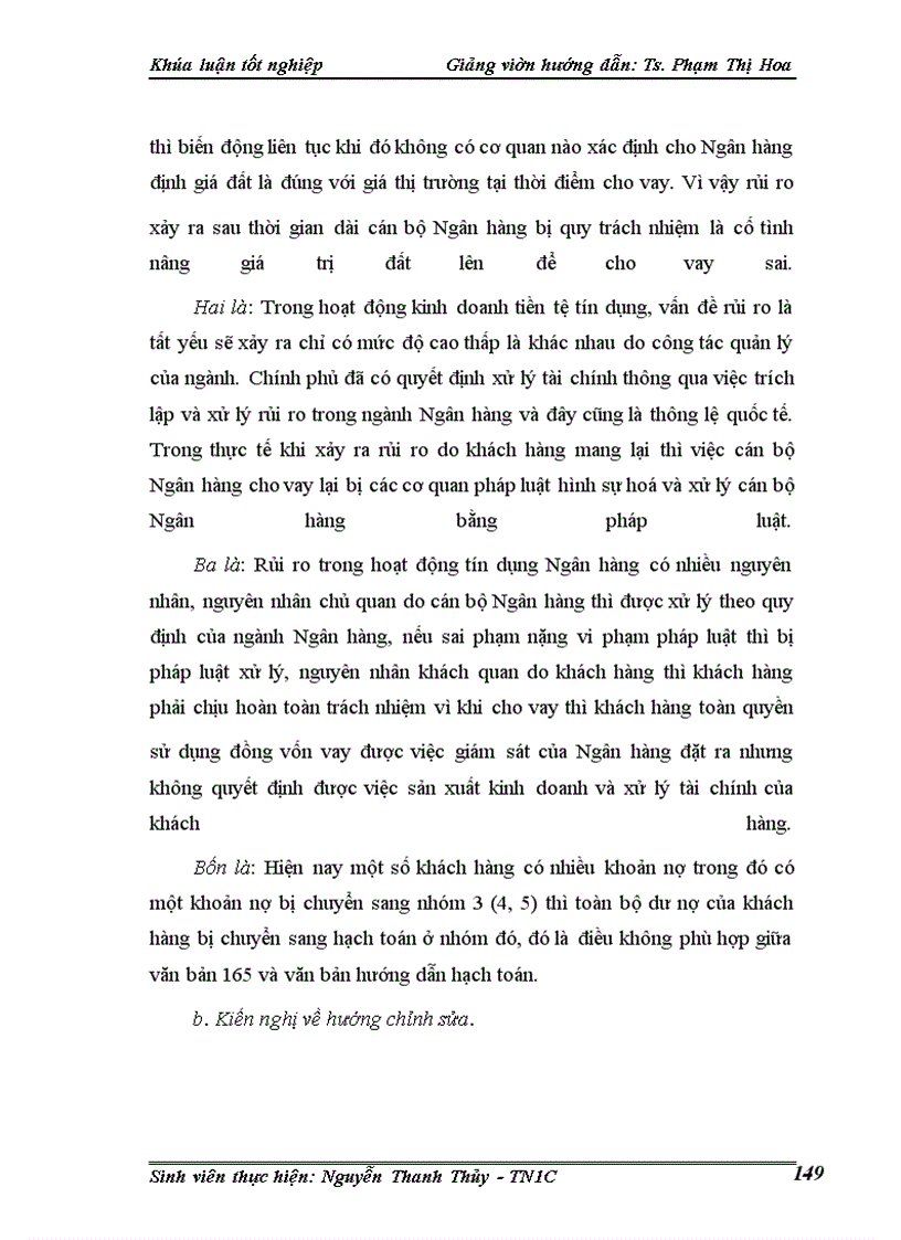 image for page Một số giải pháp phòng ngừa và hạn chế rủi ro tín dụng tại Chi nhánh Ngân hàng nông nghiệp và phát triển nông thôn Láng Hạ.