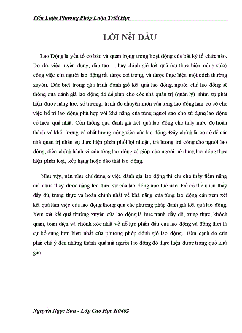 image for page Thực trạng và giải pháp khi đánh giá kết quả (sự thực hiện) lao động của người lao động